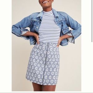 Anthropologie Floral Pencil Skirt